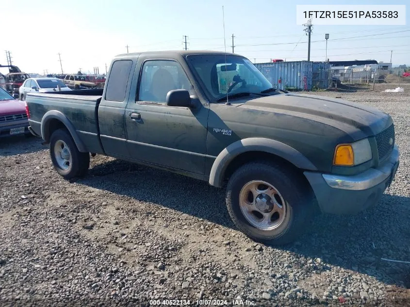 2001 Ford Ranger Edge/Xlt VIN: 1FTZR15E51PA53583 Lot: 40522134