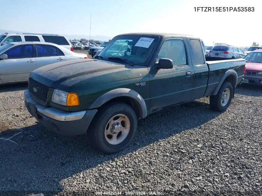 2001 Ford Ranger Edge/Xlt VIN: 1FTZR15E51PA53583 Lot: 40522134