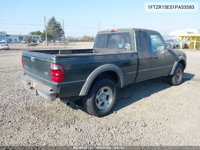 2001 Ford Ranger Edge/Xlt VIN: 1FTZR15E51PA53583 Lot: 40522134