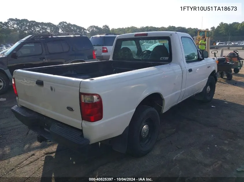 2001 Ford Ranger Edge/Xl/Xlt VIN: 1FTYR10U51TA18673 Lot: 40525397