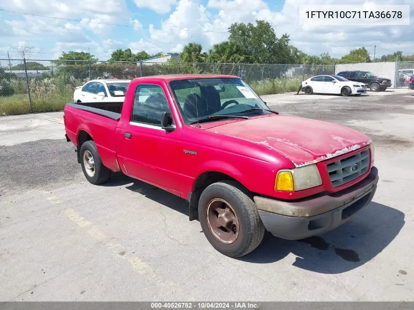 2001 Ford Ranger Xl/Xlt VIN: 1FTYR10C71TA36678 Lot: 40526782