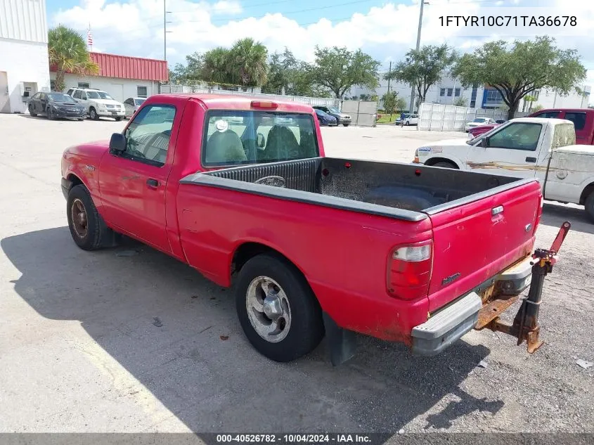 2001 Ford Ranger Xl/Xlt VIN: 1FTYR10C71TA36678 Lot: 40526782