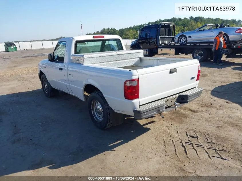 2001 Ford Ranger Edge/Xl/Xlt VIN: 1FTYR10UX1TA63978 Lot: 40531889