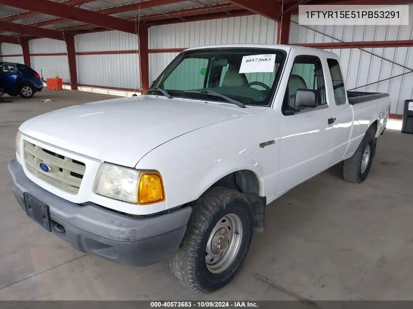 2001 Ford Ranger Edge/Xlt VIN: 1FTYR15E51PB53291 Lot: 40573683