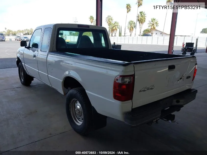 2001 Ford Ranger Edge/Xlt VIN: 1FTYR15E51PB53291 Lot: 40573683