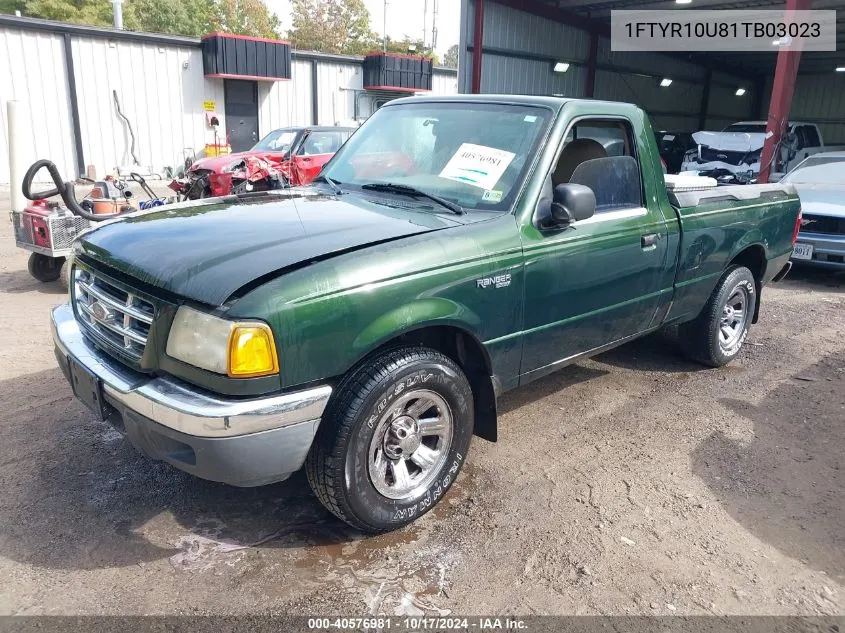 2001 Ford Ranger Edge/Xl/Xlt VIN: 1FTYR10U81TB03023 Lot: 40576981