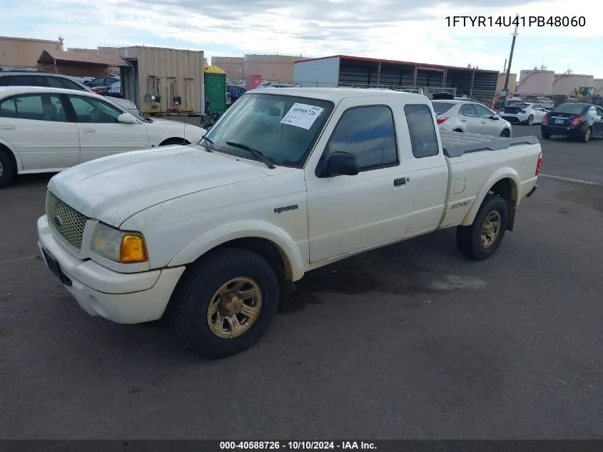 2001 Ford Ranger Edge/Xl/Xlt VIN: 1FTYR14U41PB48060 Lot: 40588726