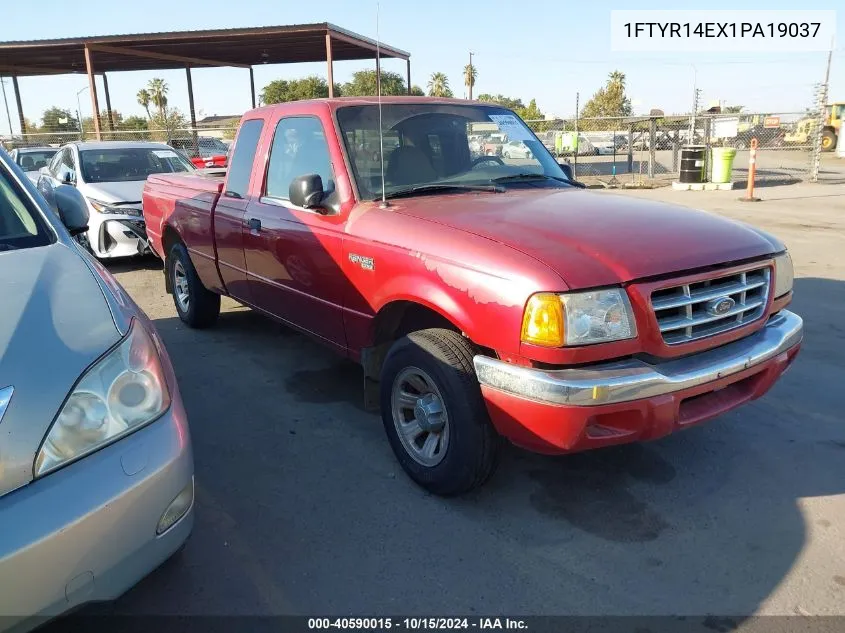 2001 Ford Ranger Edge/Xlt VIN: 1FTYR14EX1PA19037 Lot: 40590015