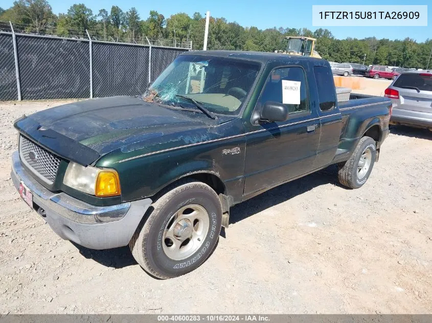 2001 Ford Ranger Edge/Xlt VIN: 1FTZR15U81TA26909 Lot: 40600283