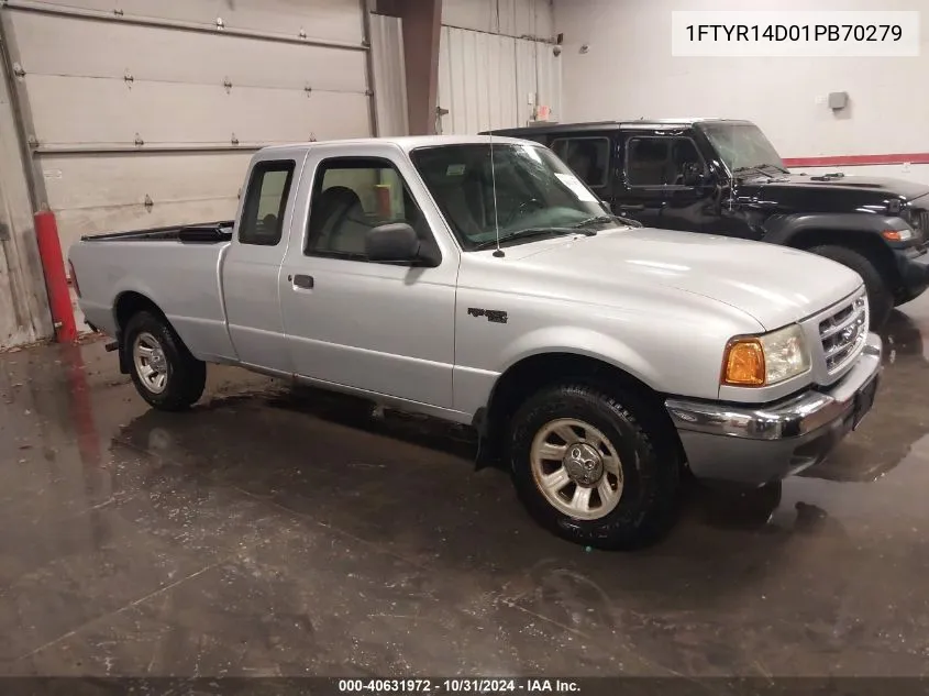 2001 Ford Ranger Xl/Xlt VIN: 1FTYR14D01PB70279 Lot: 40631972