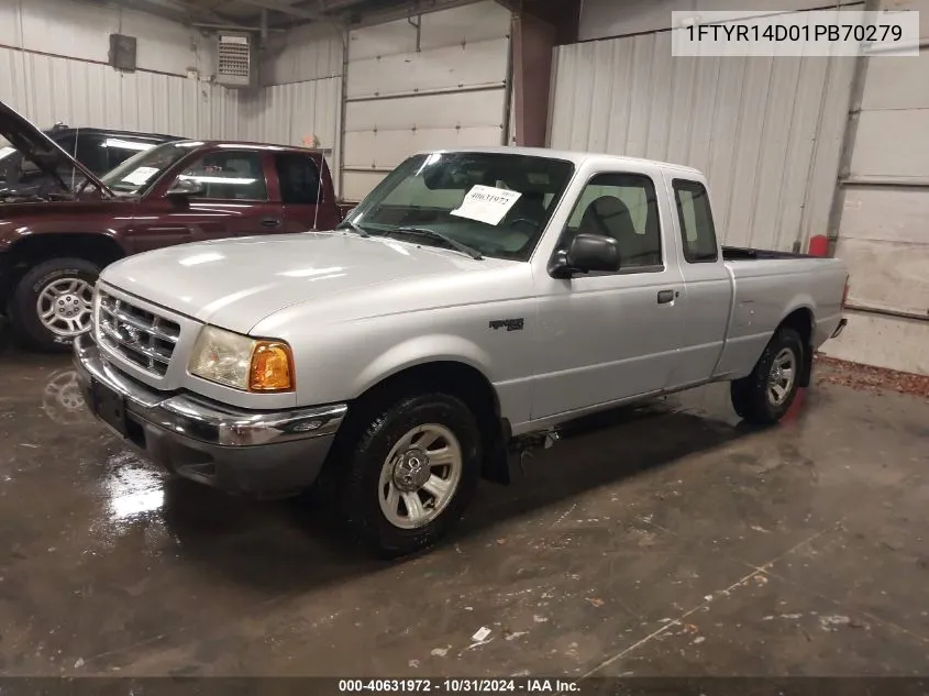 2001 Ford Ranger Xl/Xlt VIN: 1FTYR14D01PB70279 Lot: 40631972