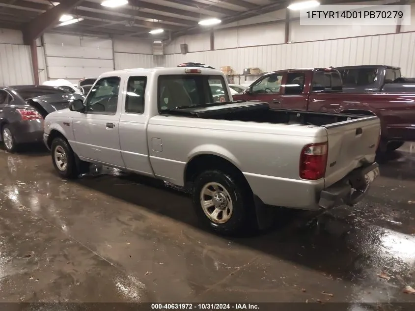 2001 Ford Ranger Xl/Xlt VIN: 1FTYR14D01PB70279 Lot: 40631972