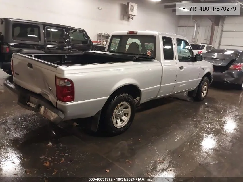 2001 Ford Ranger Xl/Xlt VIN: 1FTYR14D01PB70279 Lot: 40631972