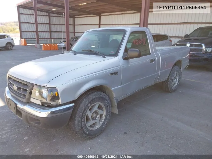 2001 Ford Ranger Xl/Xlt VIN: 1FTYR10D11PB06354 Lot: 40656912