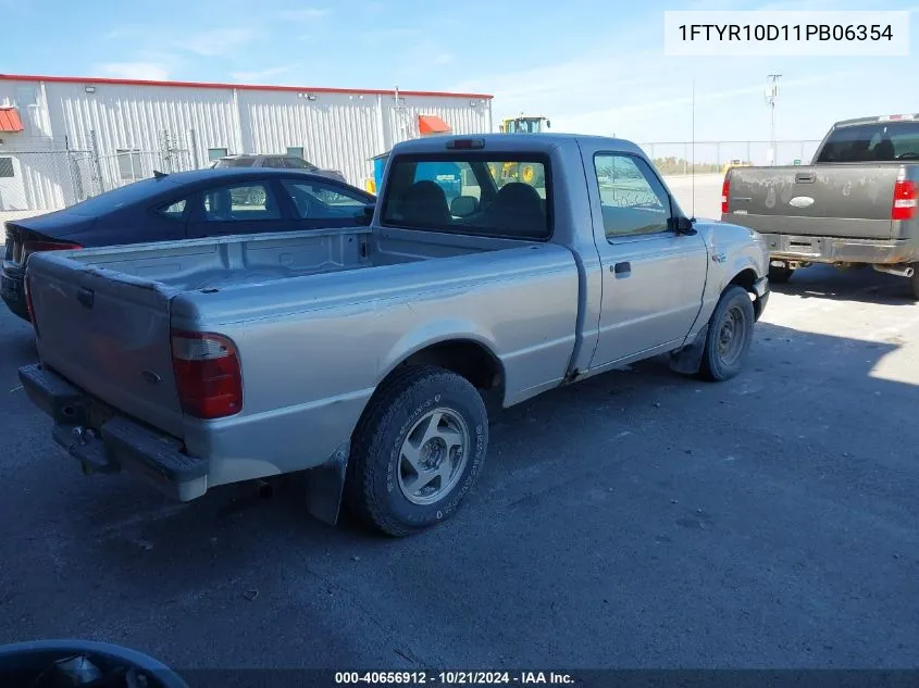 2001 Ford Ranger Xl/Xlt VIN: 1FTYR10D11PB06354 Lot: 40656912