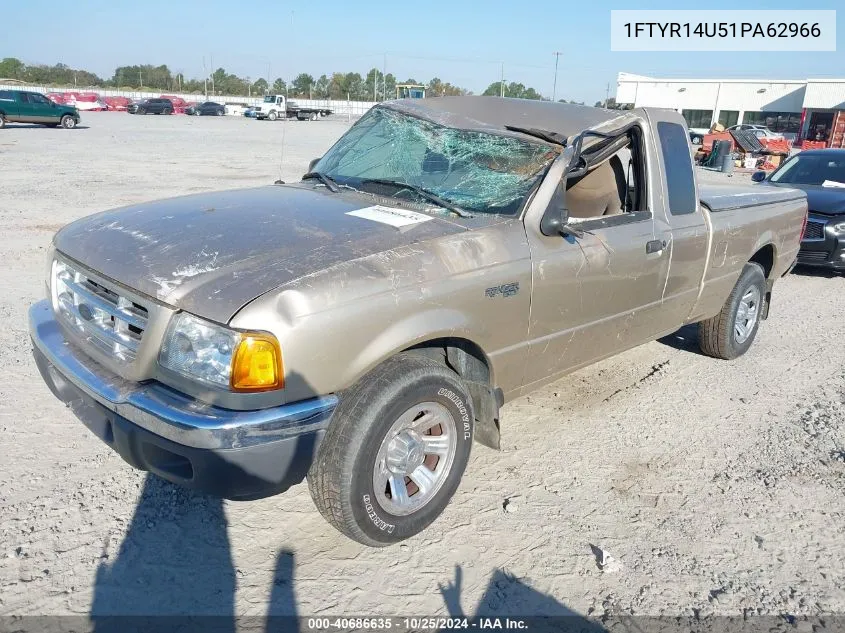 2001 Ford Ranger Edge/Xl/Xlt VIN: 1FTYR14U51PA62966 Lot: 40686635