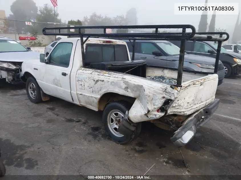 2001 Ford Ranger Xl/Xlt VIN: 1FTYR10C61TA08306 Lot: 40692700