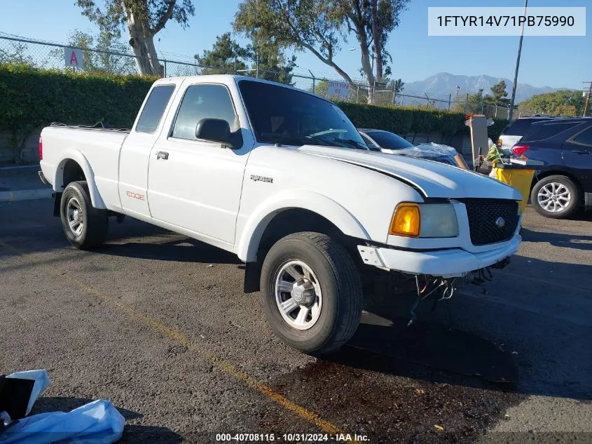 2001 Ford Ranger Edge/Xl/Xlt VIN: 1FTYR14V71PB75990 Lot: 40708115