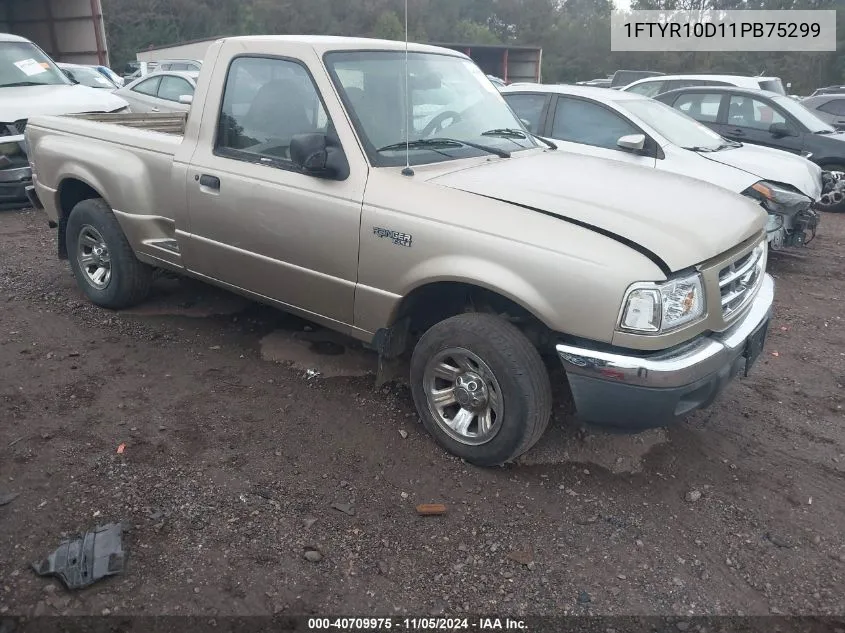 2001 Ford Ranger Xl/Xlt VIN: 1FTYR10D11PB75299 Lot: 40709975