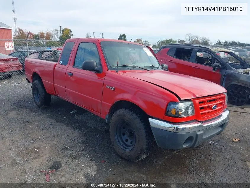 2001 Ford Ranger Edge/Xl/Xlt VIN: 1FTYR14V41PB16010 Lot: 40724127