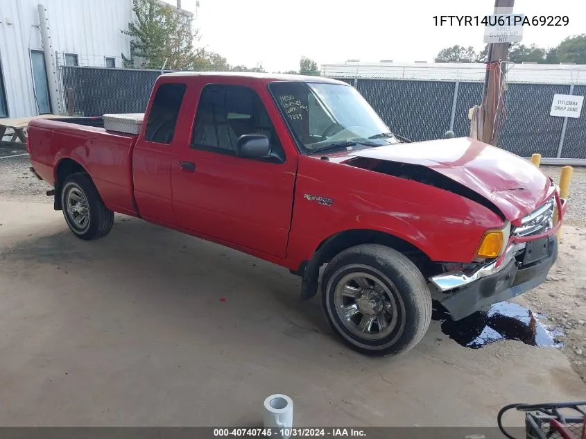 2001 Ford Ranger Edge/Xl/Xlt VIN: 1FTYR14U61PA69229 Lot: 40740745