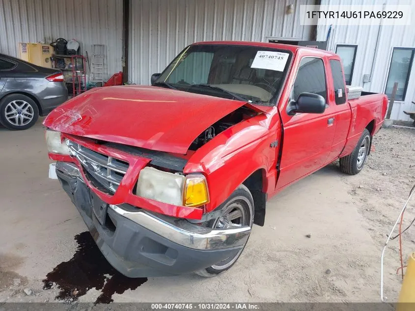 2001 Ford Ranger Edge/Xl/Xlt VIN: 1FTYR14U61PA69229 Lot: 40740745