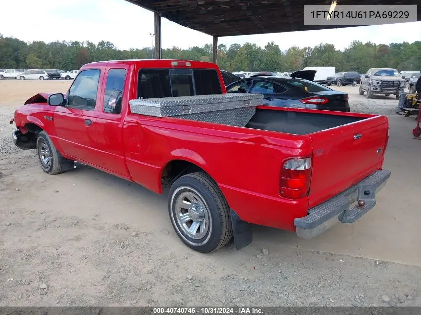 2001 Ford Ranger Edge/Xl/Xlt VIN: 1FTYR14U61PA69229 Lot: 40740745