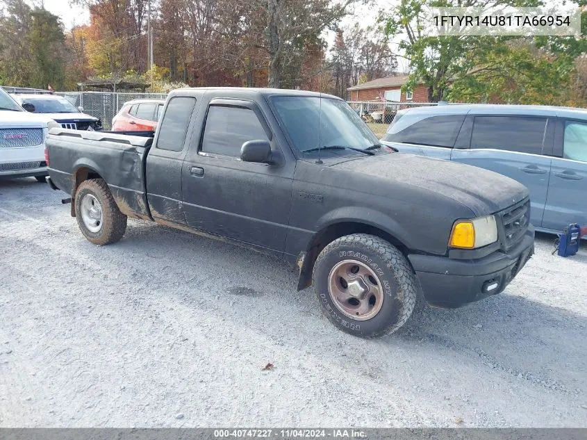 2001 Ford Ranger Edge/Xl/Xlt VIN: 1FTYR14U81TA66954 Lot: 40747227