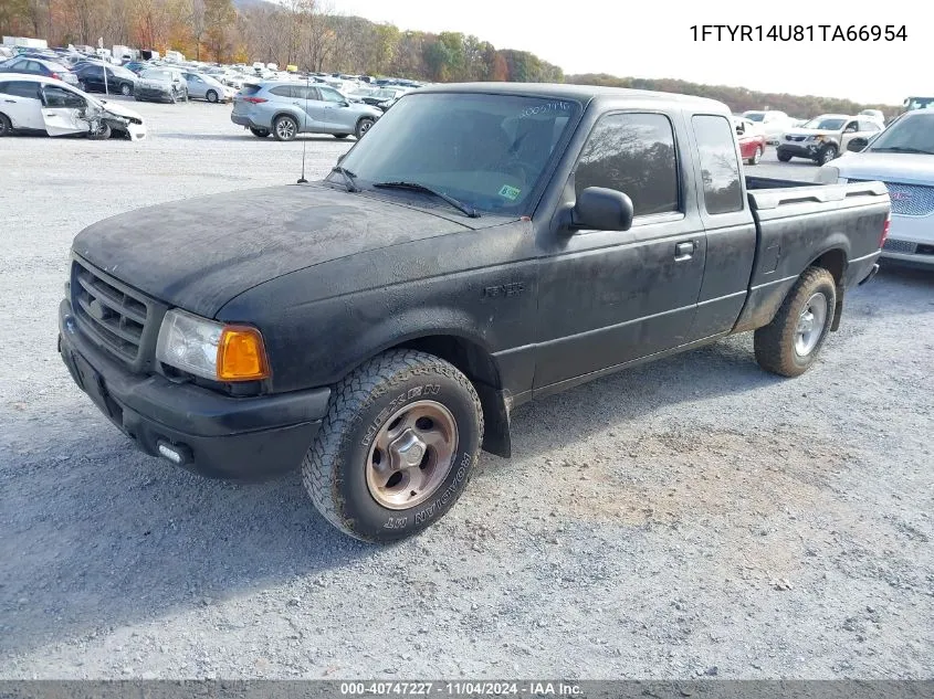 2001 Ford Ranger Edge/Xl/Xlt VIN: 1FTYR14U81TA66954 Lot: 40747227