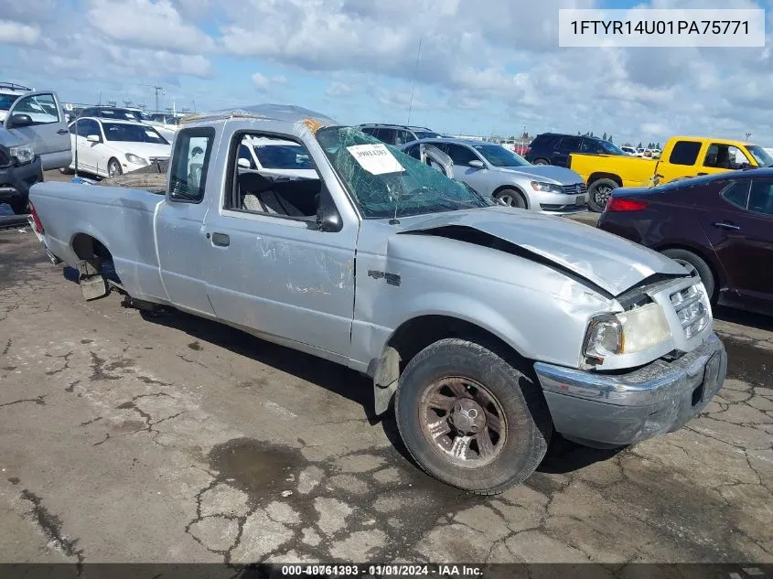 2001 Ford Ranger Edge/Xl/Xlt VIN: 1FTYR14U01PA75771 Lot: 40761393