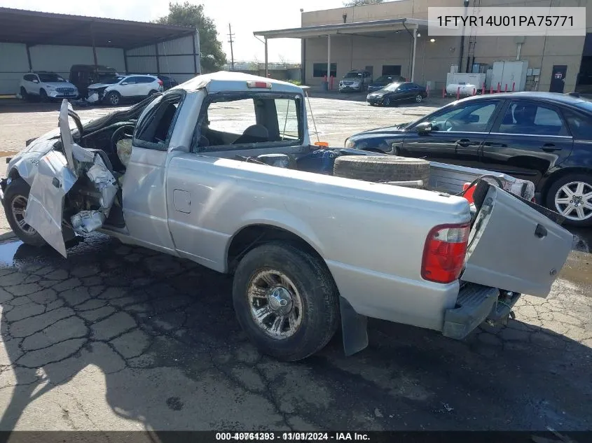 2001 Ford Ranger Edge/Xl/Xlt VIN: 1FTYR14U01PA75771 Lot: 40761393