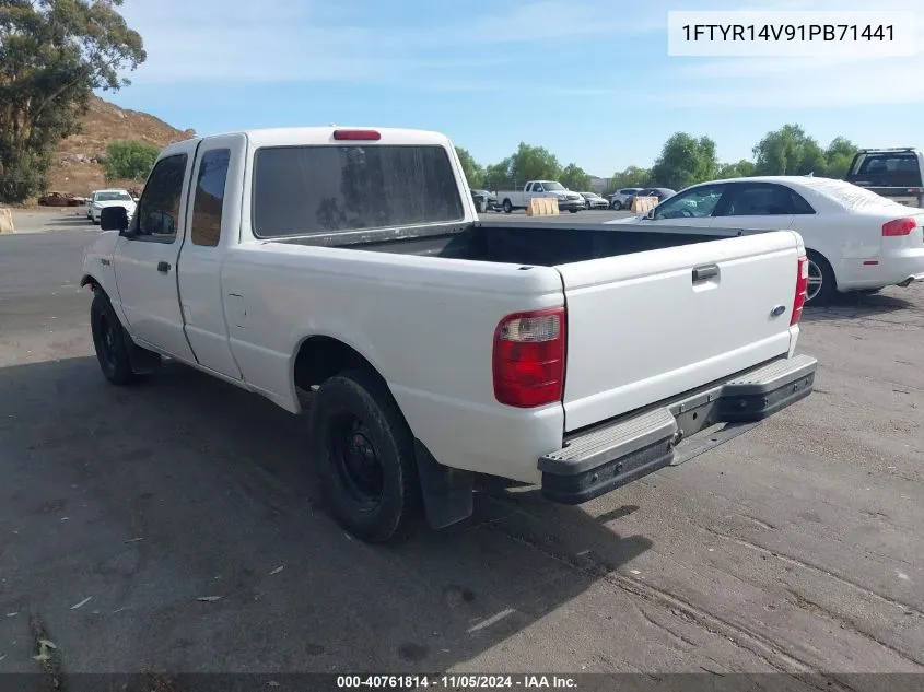 2001 Ford Ranger Edge/Xl/Xlt VIN: 1FTYR14V91PB71441 Lot: 40761814