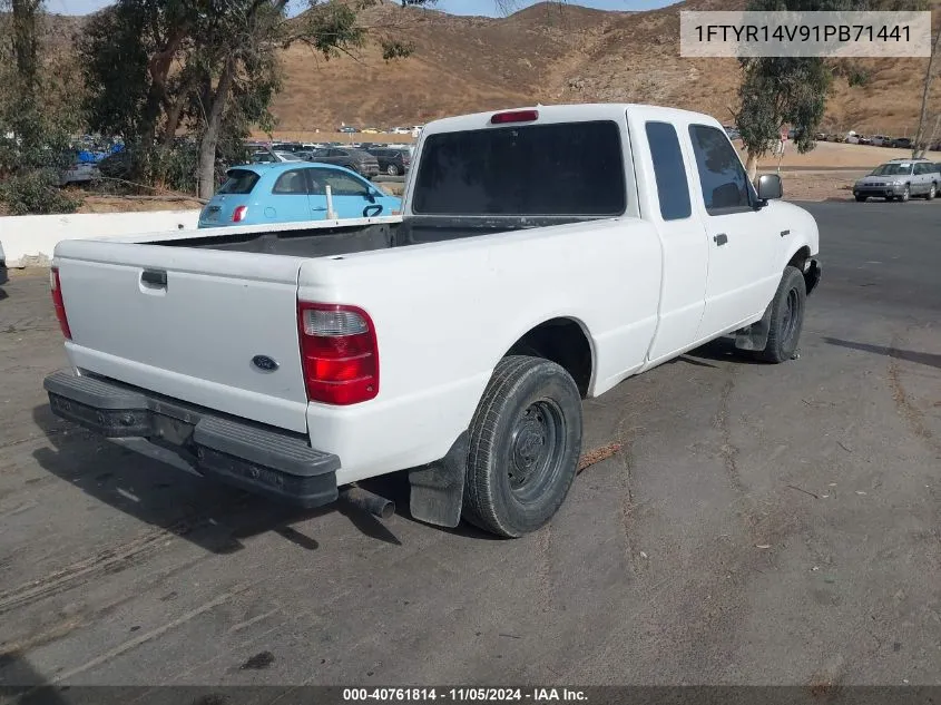 2001 Ford Ranger Edge/Xl/Xlt VIN: 1FTYR14V91PB71441 Lot: 40761814