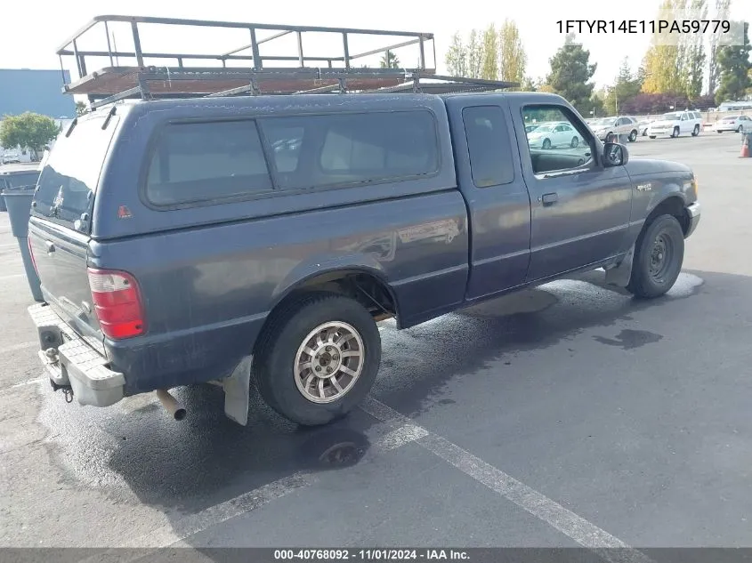 2001 Ford Ranger Edge/Xlt VIN: 1FTYR14E11PA59779 Lot: 40768092