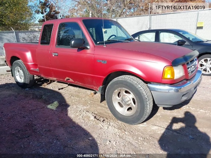 2001 Ford Ranger Edge/Xl/Xlt VIN: 1FTYR14UX1TA19019 Lot: 40802171