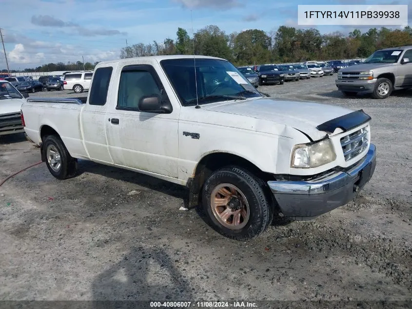 2001 Ford Ranger Edge/Xl/Xlt VIN: 1FTYR14V11PB39938 Lot: 40806007