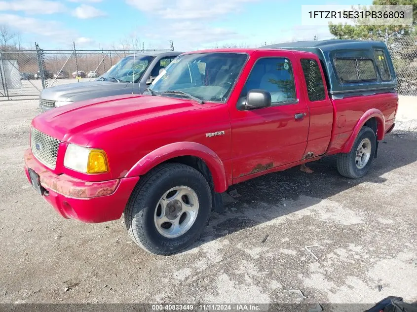 2001 Ford Ranger Edge/Xlt VIN: 1FTZR15E31PB36803 Lot: 40833449