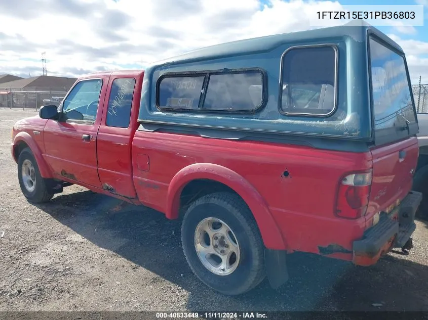 2001 Ford Ranger Edge/Xlt VIN: 1FTZR15E31PB36803 Lot: 40833449