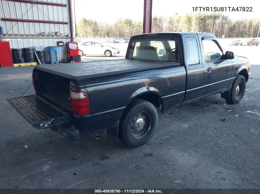 2001 Ford Ranger Edge/Xlt VIN: 1FTYR15U81TA47822 Lot: 40835790