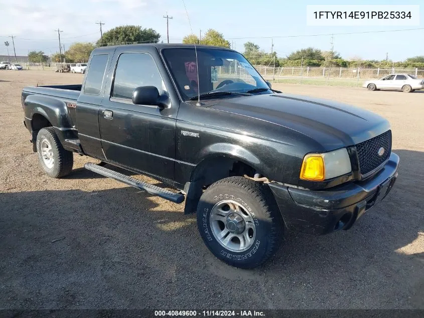 2001 Ford Ranger Edge/Xlt VIN: 1FTYR14E91PB25334 Lot: 40849600