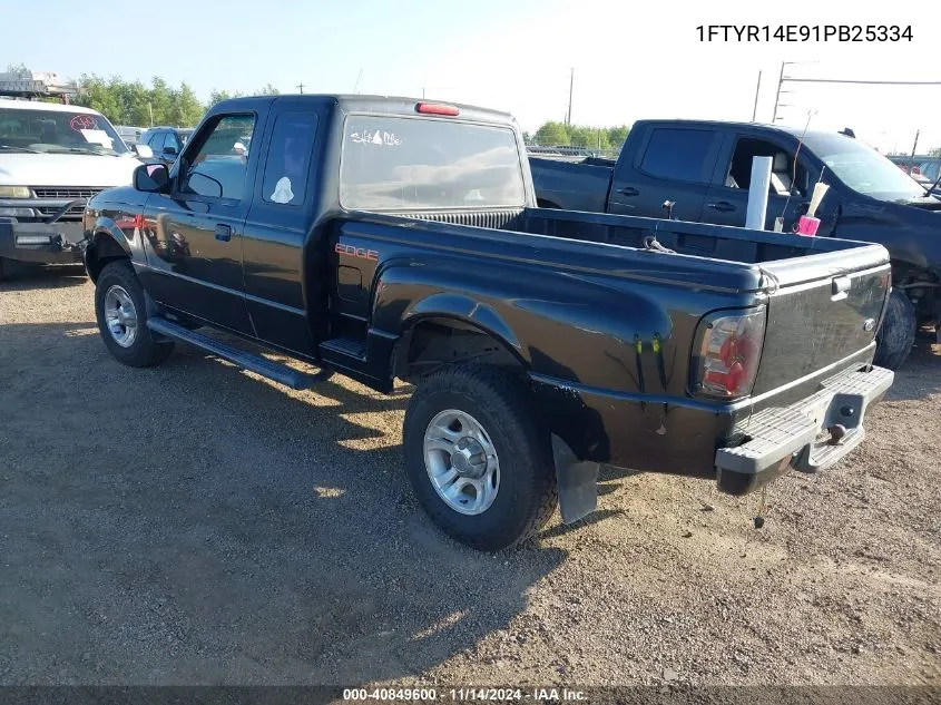 2001 Ford Ranger Edge/Xlt VIN: 1FTYR14E91PB25334 Lot: 40849600