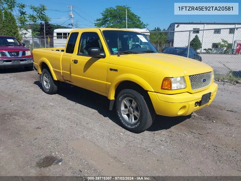 2002 Ford Ranger Edge/Xlt VIN: 1FTZR45E92TA20581 Lot: 39778307