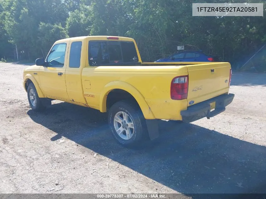 2002 Ford Ranger Edge/Xlt VIN: 1FTZR45E92TA20581 Lot: 39778307