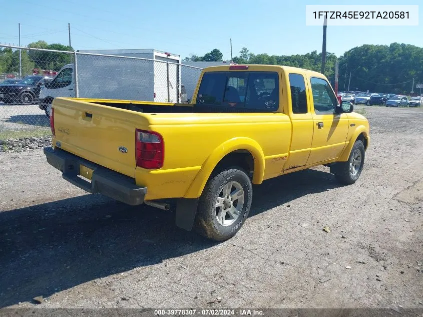 2002 Ford Ranger Edge/Xlt VIN: 1FTZR45E92TA20581 Lot: 39778307