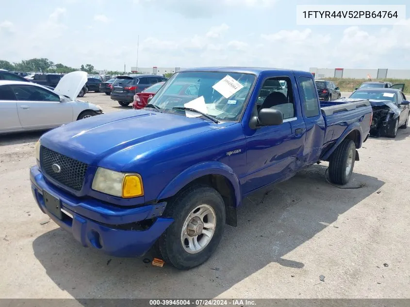 2002 Ford Ranger Edge/Tremor/Xlt VIN: 1FTYR44V52PB64764 Lot: 39945004