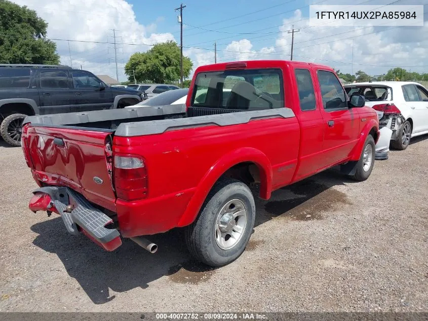 2002 Ford Ranger Edge/Tremor/Xl/Xlt VIN: 1FTYR14UX2PA85984 Lot: 40072752