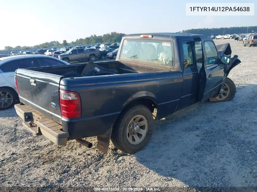 2002 Ford Ranger Edge/Tremor/Xl/Xlt VIN: 1FTYR14U12PA54638 Lot: 40073335