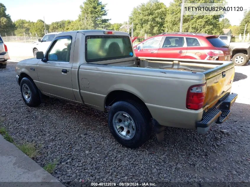 2002 Ford Ranger Edge/Xl/Xlt VIN: 1FTYR10U82PA01120 Lot: 40122076