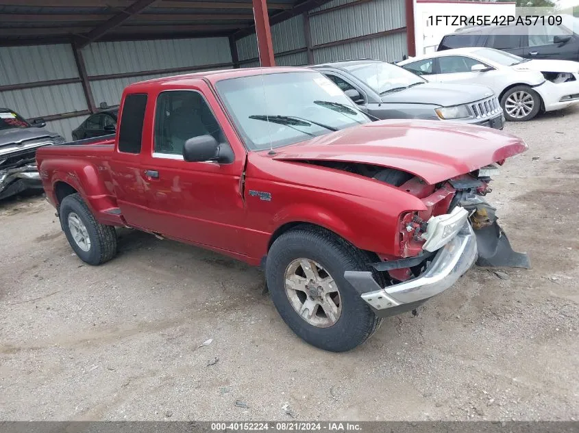 2002 Ford Ranger Super Cab VIN: 1FTZR45E42PA57109 Lot: 40152224