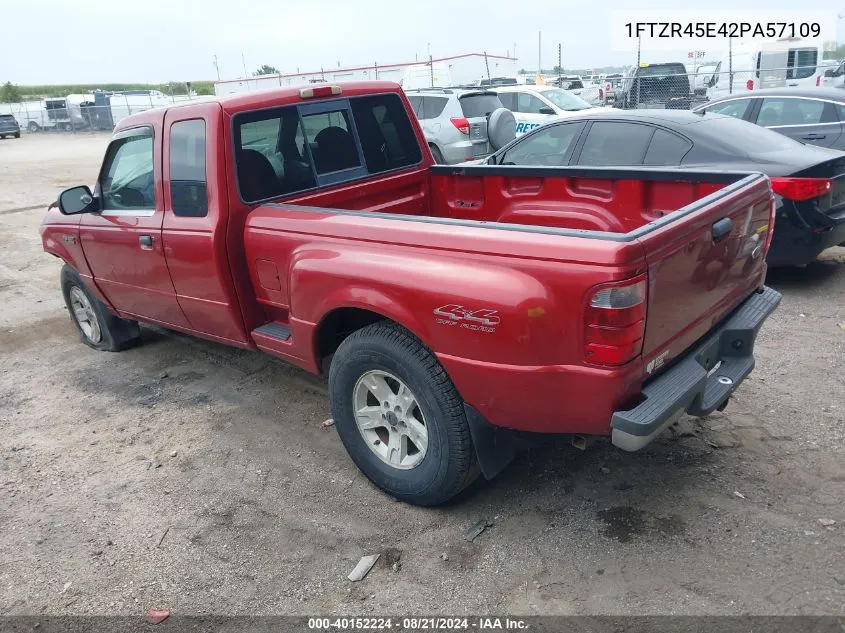 2002 Ford Ranger Super Cab VIN: 1FTZR45E42PA57109 Lot: 40152224